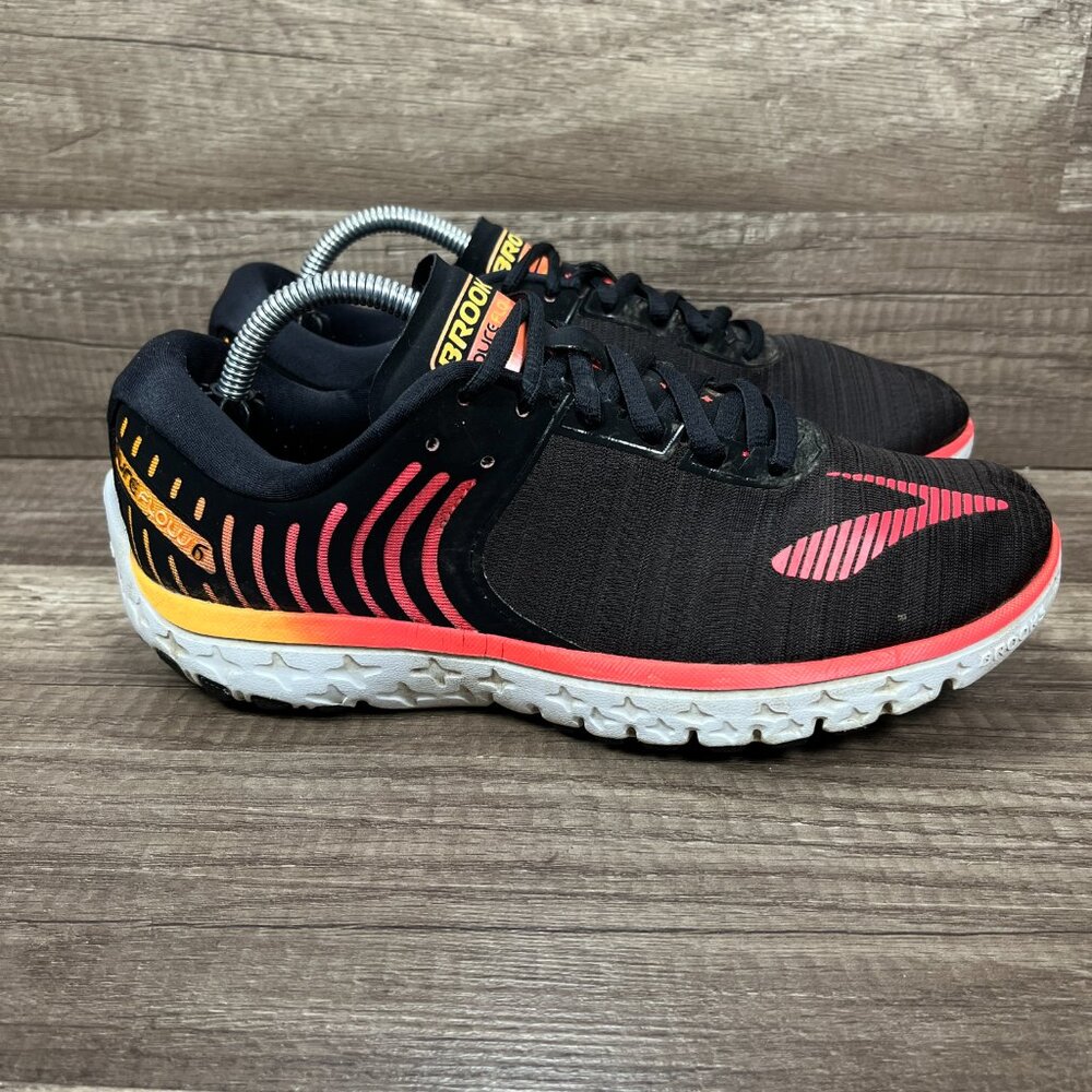 Brooks Pure Flow 6 Black Womens US Size 8 EUR 39 1202371B068 Running Shoes